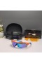 Oakley RadarLock Path Sunglasses Orange Blue Frame Polarized Deep Blue Lenses