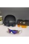 Oakley RadarLock Path Sunglasses White Frame Polarized Deep Blue Lenses