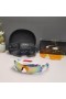 Oakley RadarLock Path Sunglasses White Red Frame Polarized Galaxy Gold Lenses