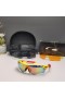 Oakley RadarLock Path Sunglasses Yellow Red Frame Polarized Galaxy Ruby Lenses