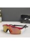 Oakley Razor Blades Sunglasses Black Red Frame Ruby Lenses