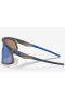 Oakley RSLV Sunglasses Matte Grey Smoke Frame Prizm Sapphire Lenses