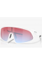 Oakley RSLV Sunglasses Matte White Frame Prizm Snow Sapphire Lenses