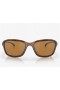 Oakley She's Unstoppable Sunglasses Matte Brown Tortoise Frame Tungsten Iridium Polarized Lenses