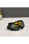 Oakley Ski Goggles Black Frame Galaxy Gold Anti-fog Lenses