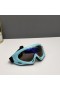 Oakley Ski Goggles Blue Frame Anti-fog Galaxy Gold Lenses