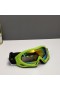 Oakley Ski Goggles Green Frame Galaxy Gold Anti-fog Lenses