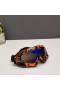 Oakley Ski Goggles Orange Black Frame Anti-fog Galaxy Gold Lenses
