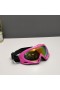 Oakley Ski Goggles Pink Frame Anti-fog Galaxy Gold Lenses