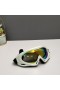 Oakley Ski Goggles White Frame Anti-fog Galaxy Gold Lenses