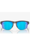 Oakley Sliver Edge Sunglasses Steel Frame Sapphire Iridium Polarized Lenses