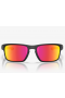 Oakley Sliver Stealth Sunglasses Matte Black Frame Ruby Iridium Polarized Lenses