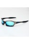 Oakley Splice Sunglasses Matte Black Gunmetal Frame Polarized Ice Blue Lenses