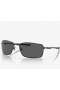 Oakley Square Wire Sunglasses Carbon Frame Grey Polarized Lenses