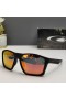 Oakley Targetline Sunglasses Matte Black Frame Prizm Polarized Ruby Lenses