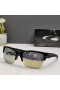 Oakley Thinlink Sunglasses Polished Black Frame Polarized Silver Gold Lenses