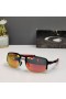 Oakley Triggerman Sunglasses Clear Black Frame Prizm Polarized Ruby Lenses