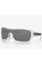 Oakley Turbine Rotor Sunglasses Polished Clear Frame Prizm Black Polarized Lenses
