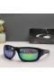 Oakley Valve Sunglasses Polished Black Frame Polarized Green Jade Lenses
