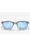 Oakley Wire Tap 2.0 Sunglasses Satin Lead Frame Prizm Deep Water Polarized Lenses