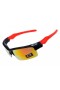 Oakley fast jacket sunglasses red black frame