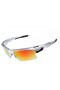 Oakley fast jacket silver and fire iridium sunglasses