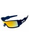 Oakley Oil Rig sunglasses matte blue / fire iridium