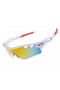Oakley radarLock path sunglasses white red / fire iridium