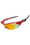 Oakley RadarLock path sunglasses polished red / fire iridium