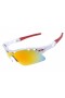 Oakley Radarlock Pitch sunglasses white frame fire iridium lens