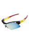 Oakley radarlock pitch sunglasses black yellow / ice iridium