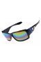Oakley big taco sunglass polished black / rainbow lens
