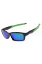 Oakley crosslink sunglasses black green / ice iridium