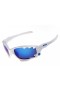 Oakley white Racing Jacket sunglasses ice iridium