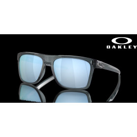 Oakley Leffingwell Prizm Deep Water Polarized Lenses Crystal Black Frame Sunglasses