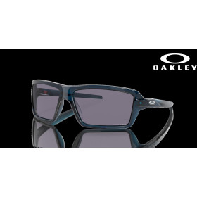 Oakley Cables Prizm Grey Lenses Transparent Poseidon Frame Sunglasses
