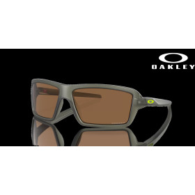 Oakley Cables Coalesce Collection Prizm Bronze Lenses Matte Olive Ink Frame Sunglasses