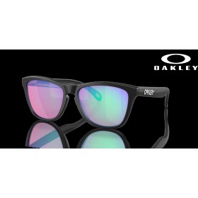 Oakley Frogskins (Low Bridge Fit) Prizm Golf Lenses Matte Black Frame Sunglasses