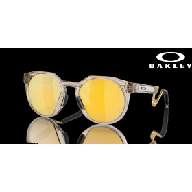 Oakley HSTN Metal Prizm 24k Polarized Lenses Sepia Frame Sunglasses
