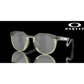 Oakley HSTN Metal Coalesce Collection Prizm Black Lenses Matte Olive Ink Frame Sunglasses