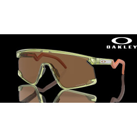 Oakley BXTR Coalesce Collection Prizm Bronze Lenses Transparent Fern Frame Sunglasses
