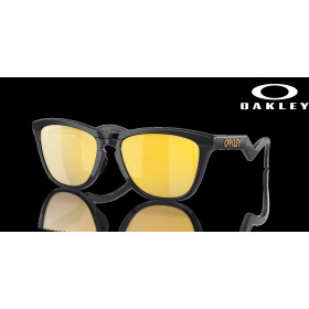 Oakley Frogskins Hybrid Prizm 24k Polarized Lenses Matte Black Frame Sunglasses