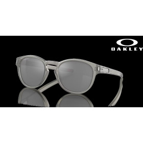 Oakley Latch (Low Bridge Fit) Prizm Black Lenses Matte Grey Ink Frame Sunglasses