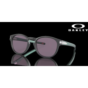 Oakley Latch (Low Bridge Fit) Prizm Grey Lenses Matte Carbon Frame Sunglasses