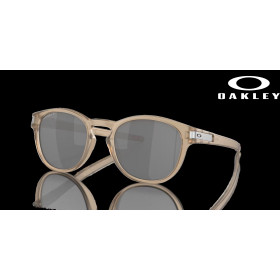 Oakley Latch (Low Bridge Fit) Introspect Collection Prizm Black Polarized Lenses Matte Sepia Frame Sunglasses