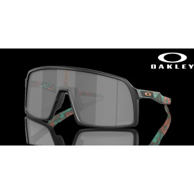 Oakley Sutro (Low Bridge Fit) Coalesce Collection Prizm Black Lenses Matte Black Frame Sunglasses