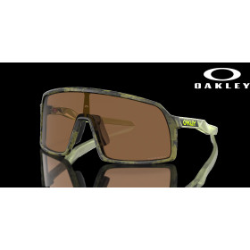 Oakley Sutro S Chrysalis Collection Prizm Bronze Lenses Fern Swirl Frame Sunglasses