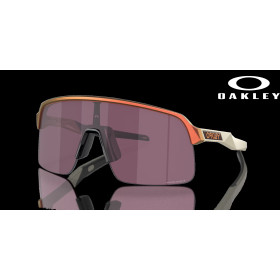 Oakley Sutro Lite (Low Bridge Fit) Chrysalis Collection Prizm Road Black Lenses Matte Red Gold Colorshift Frame Sunglasses