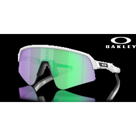 Oakley Sutro Lite Sweep Prizm Road Jade Lenses Matte White Frame Sunglasses
