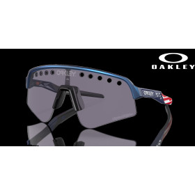 Oakley Sutro Lite Sweep Troy Lee Designs Series Prizm Grey Lenses Troy Lee Designs Blue Colorshift Frame Sunglasses